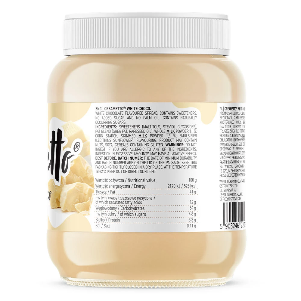 OstroVit - Creametto krém (350 g, fehér csokoládé) - Image 4