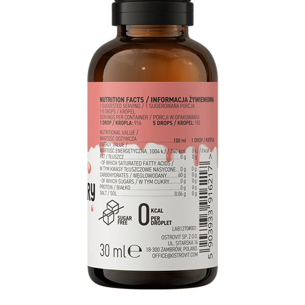 OstroVit - OstroVit Ízesítőcseppek (30 ml, eper) - Image 5