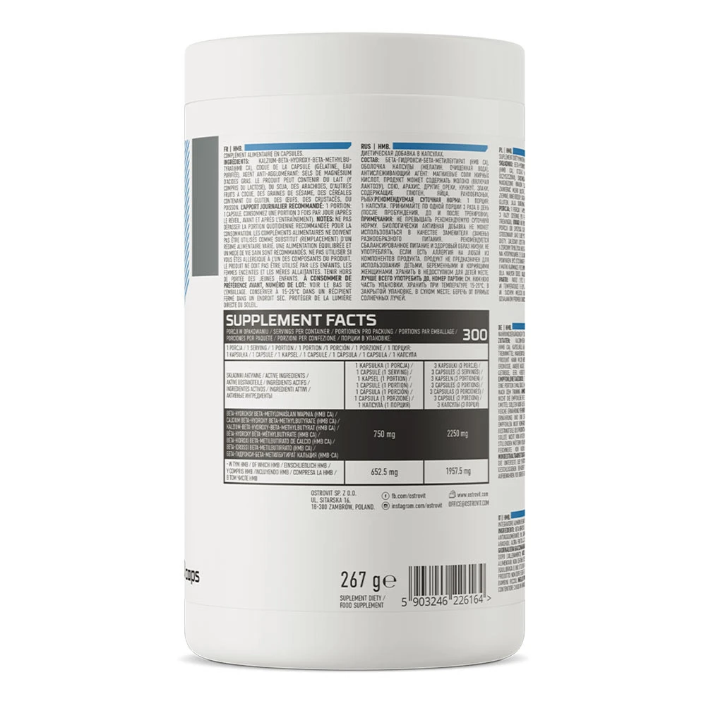 OstroVit HMB 2250 mg (300 kapszula) - Image 6