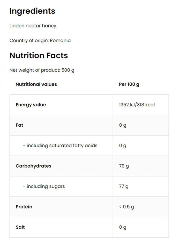 OstroVit - OstroVit Hárs Méz (500 g) - Image 4