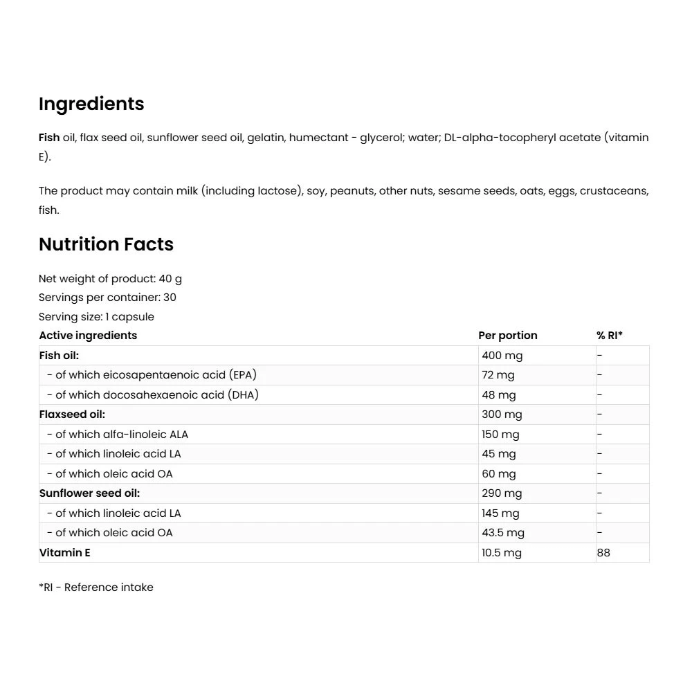OstroVit Omega 3-6-9 (30 kapszula) - Image 5