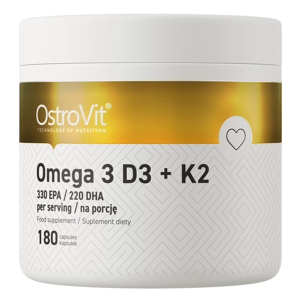 Ostrovit Omega 3 D3+K2 (180 Capsules)