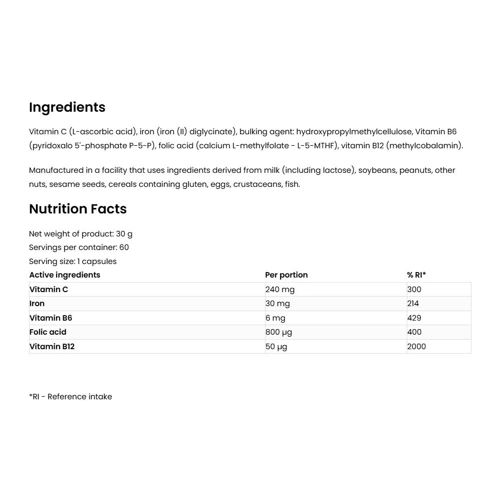 OstroVit Pharma Ferr Aid (60 kapszula) - Image 5