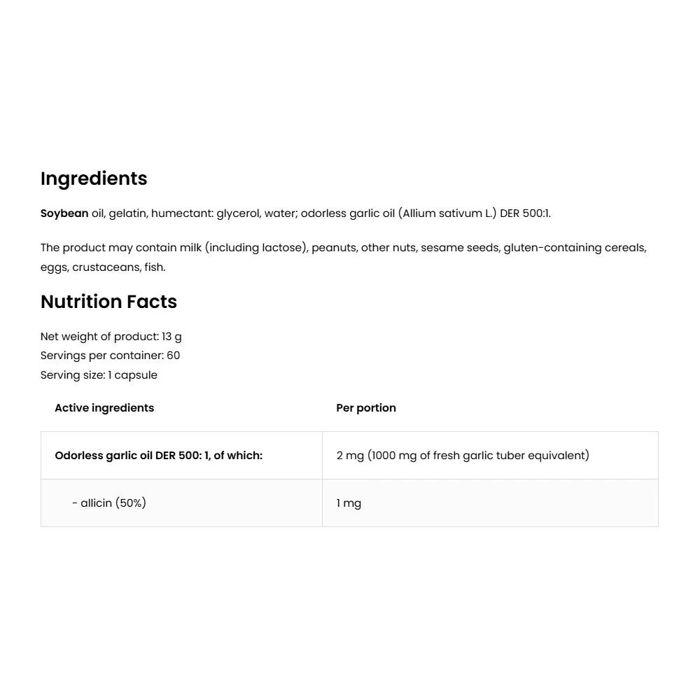 OstroVit Pharma Fokhagyma (60 lágyzselatin kapszula) - Image 7