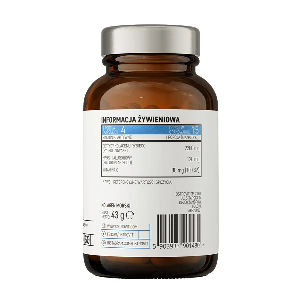 OstroVit Pharma Tengeri Kollagén (60 kapszula) - Image 9