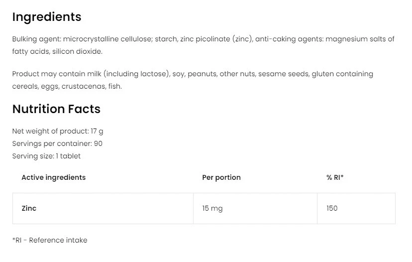 OstroVit Pharma Bio Cink (90 tabletta) - Image 4