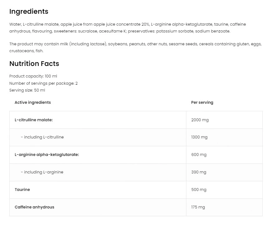 OstroVit - OstroVit Edzés Előtti Táplálék-kiegészítő Ital (100 ml, Meggy) - Image 4