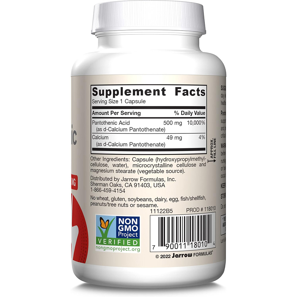 pantoténsav b5, 500mg - 100 kapszula - Image 4