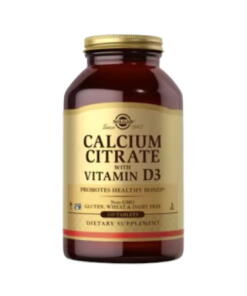 SOLGAR Calcium Citrate with Vitamin D3 (120 tabs)