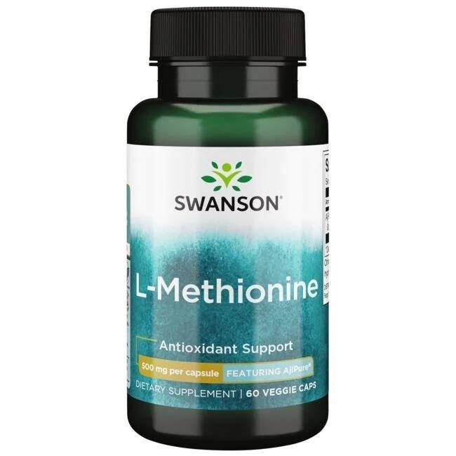 SWANSON AjiPure L-metionina 500mg 60kaps