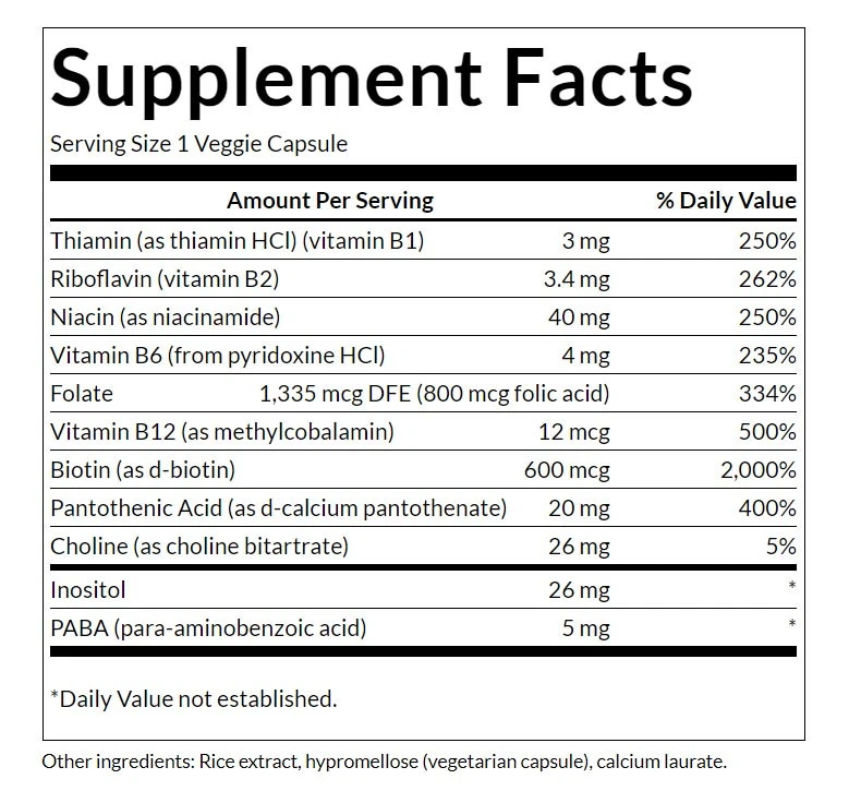 B-Komplex, Napi - 100 kapszula - Image 6