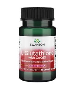 SWANSON L-glutation +  koenzym Q10 30kaps