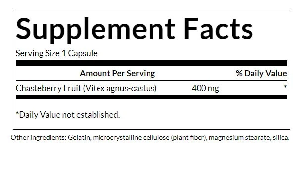 Szűzike gyümölcs, 400mg - 120 kapszula - Image 3