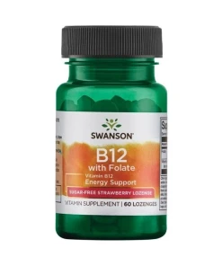 SWANSON Witamina B-12 + kw.foliowy 60 tabs.
