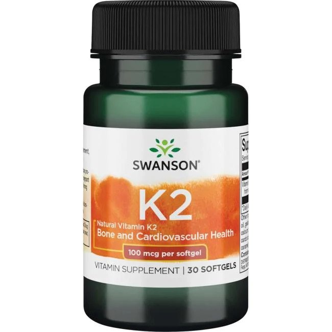 SWANSON Witamina K2 naturalna 100mcg30 kaps