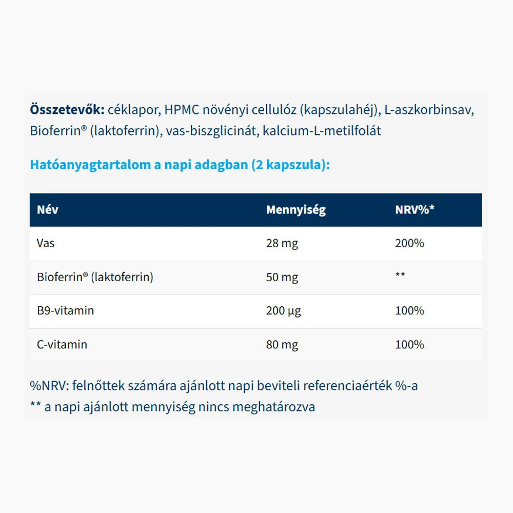 USA Medical - Vasfokozó Matrix BioFerrin® (60 kapszula) - Image 4