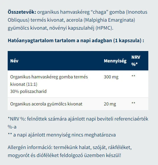 USA Medical - Bio Chaga Gomba Kapszula (60 db) - Image 2