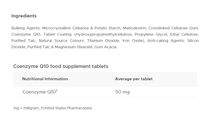 Vitabiotics Ultra Koenzim Q10 50 mg (60 tabletta) - Image 4