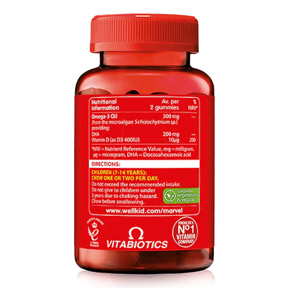 Vitabiotics - Wellkid Marvel Omega-3 gumivitamin (50 darab) - Image 4