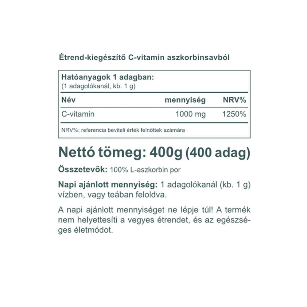 Vitaking - Aszkorbinsav por (C-vitamin) (400 g) - Image 2