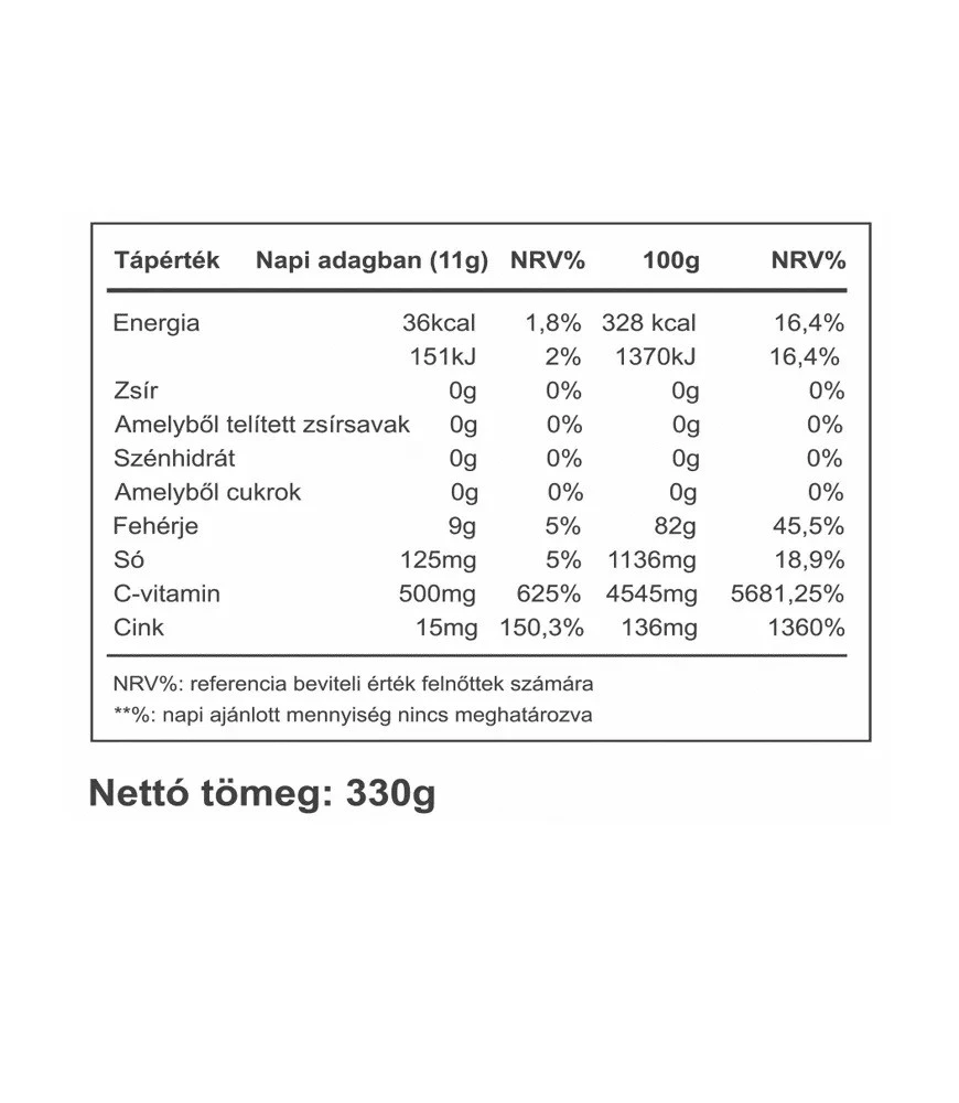 Vitaking - Kollagén por (330 g, citrom ízesítéssel) - Image 6