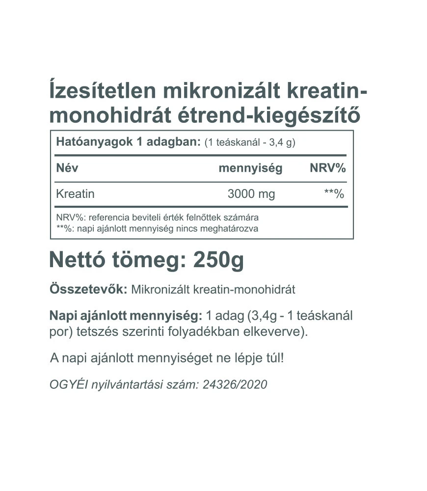 Vitaking - 100% Tiszta Kreatin Por (250 g) - Image 8