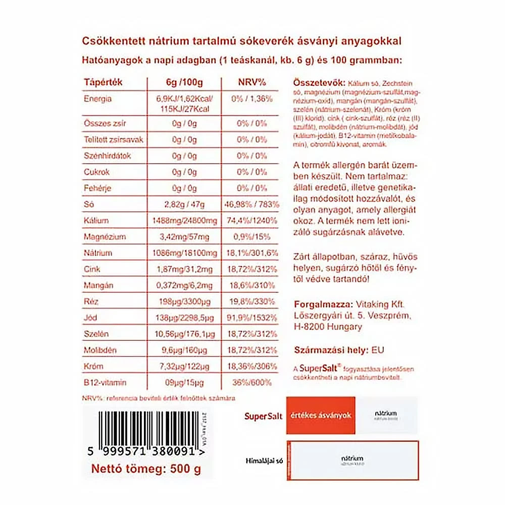 Vitaking - Vitaking SuperSalt® - Ásványi só (500 g) - Image 5