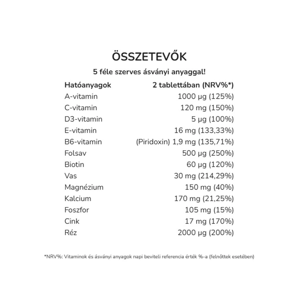Vitaking - Harmadik trimeszter multivitamin jód nélkül (60 tabletta) - Image 2