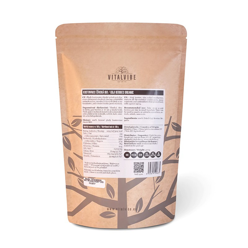 Vitalvibe - Bio Goji Bogyók 400 g - Image 2