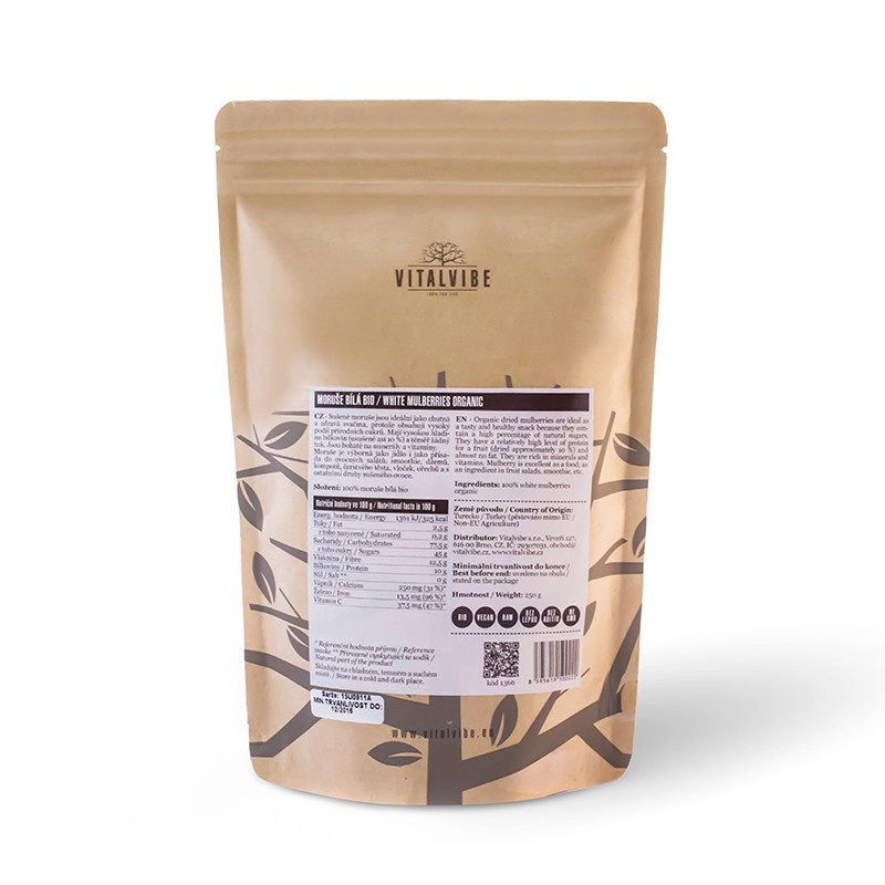 Vitalvibe - Bio Fehér Fürtös Eper 250 g - Image 2