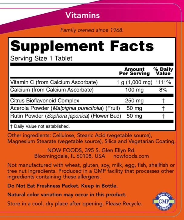 C-1000 vitamin komplex - 250 mg bioflavonoidokkal pufferelve - Image 3