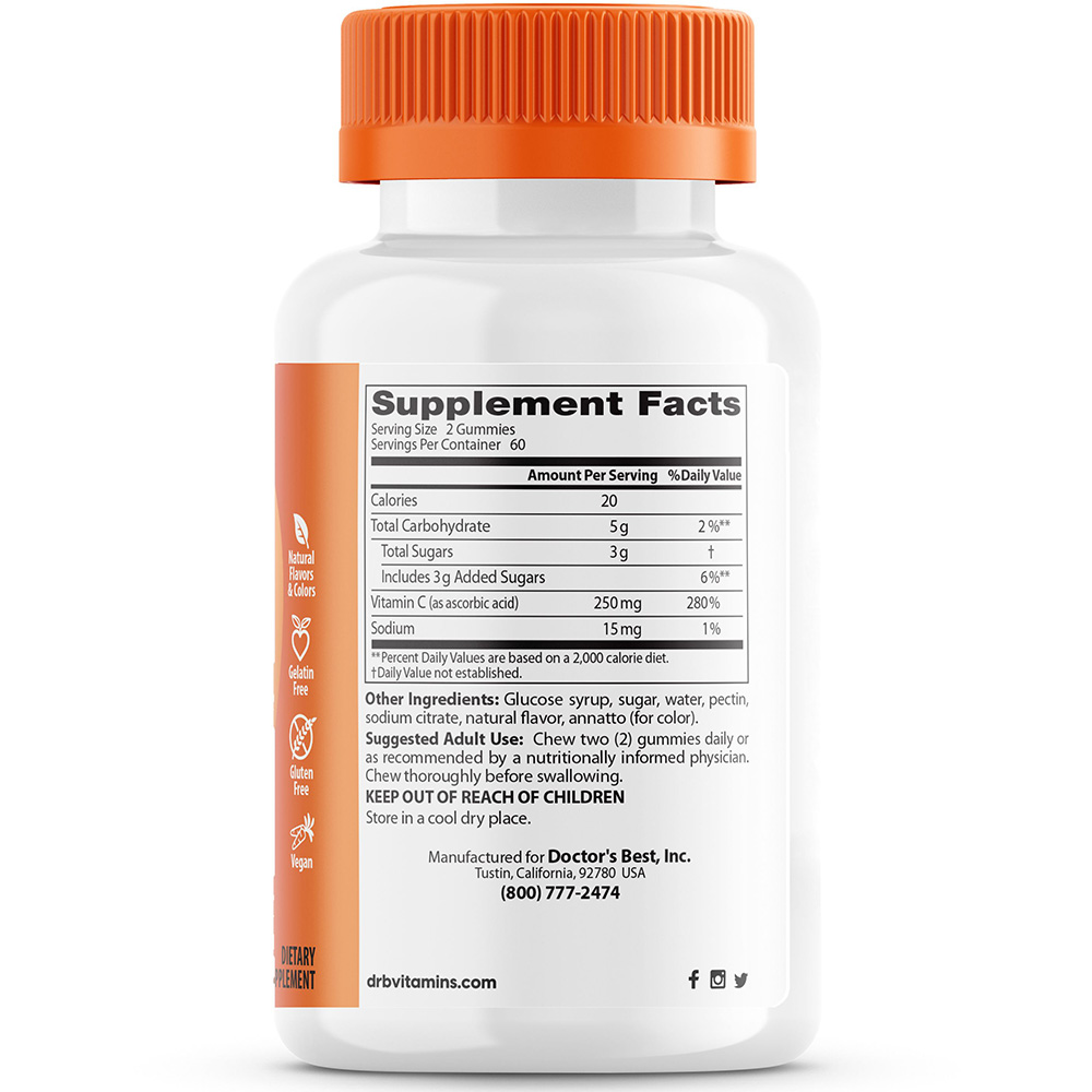 c-vitamin 250 mg, narancsvirág - 120 gumicukorka - Image 3