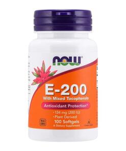 Vitamin E-200 - Natural (Mixed Tocopherols) - 100 softgels