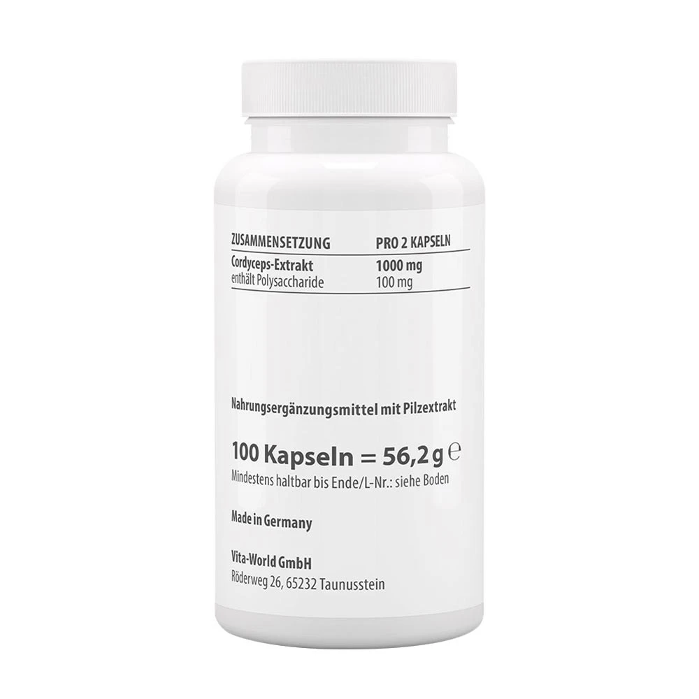 Vitaworld - Vitaworld Cordyceps kivonat 500 mg CS4 (100 kapszula) - Image 2