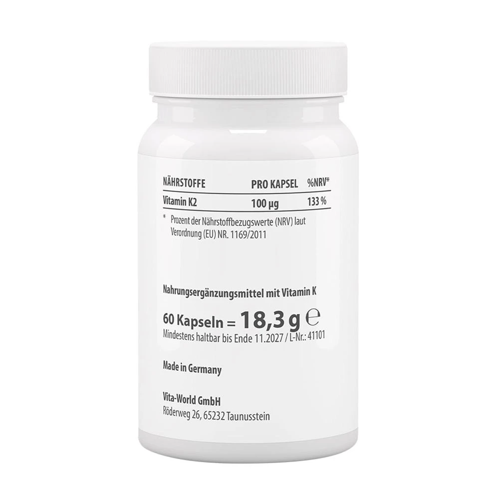 Vitaworld - Menaquinone Vitamin K2 MK7 (60 kapszula) - Image 2