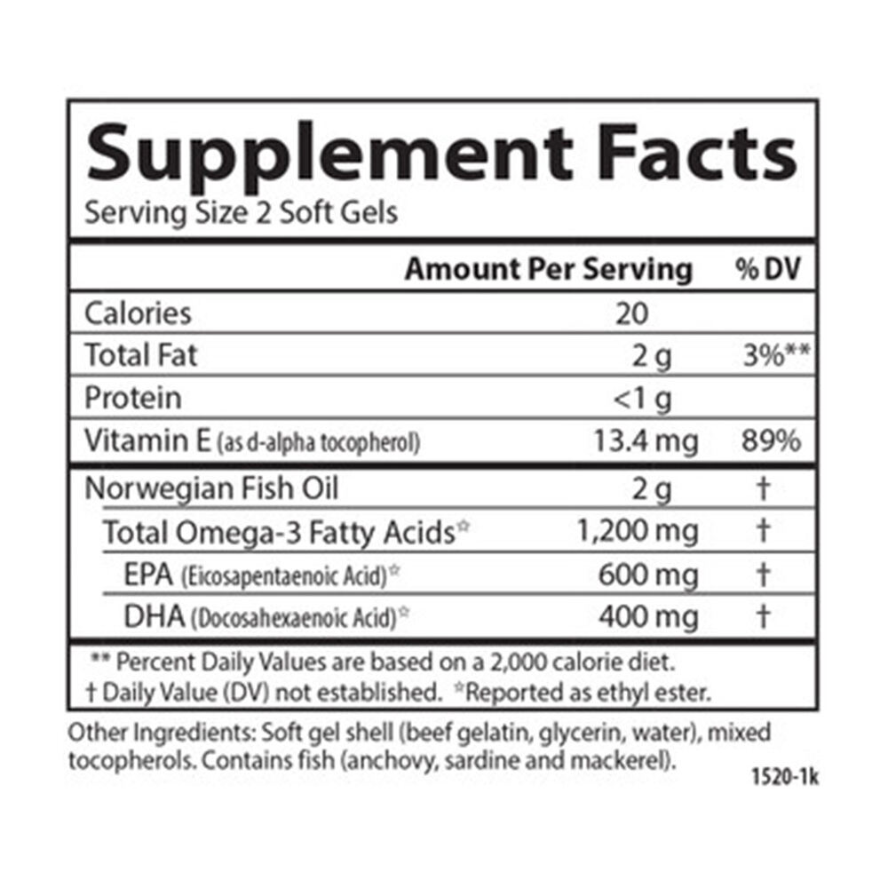 Wild caught super omega-3 gems, 1200mg - 100 + 30 lágy kapszula - Image 3