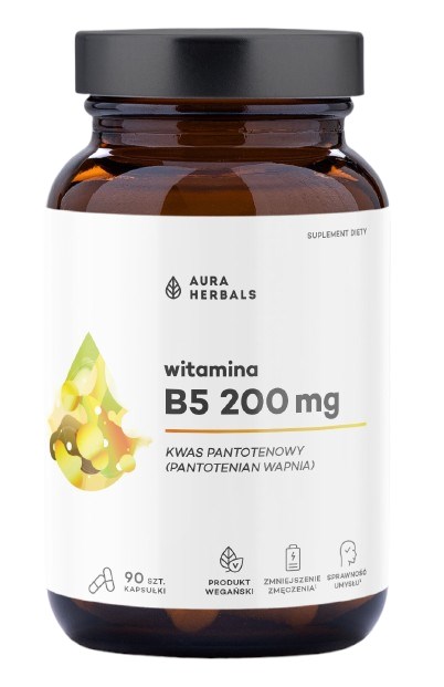 AURA HERBALS Vitamin B5 200 mg