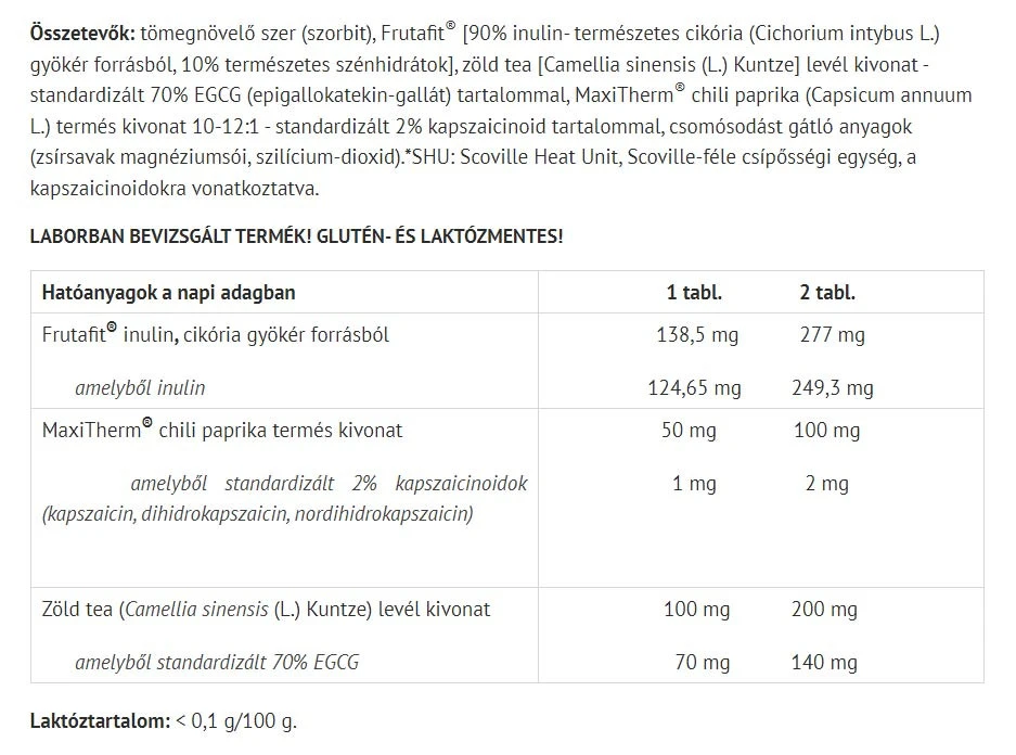 Natur Tanya - Chili Tabletta (30 tabletta) - Image 2