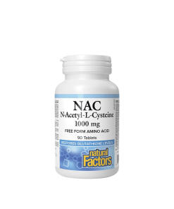 Natural Factors N-Acetyl-L-Cysteine 1000 mg (90 Tablets)